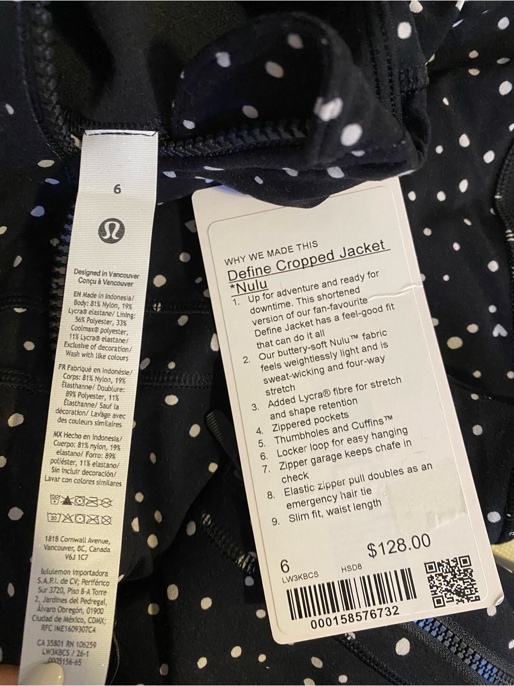 Lululemon Define cropped jacket heart scatter - Picture 8 of 9